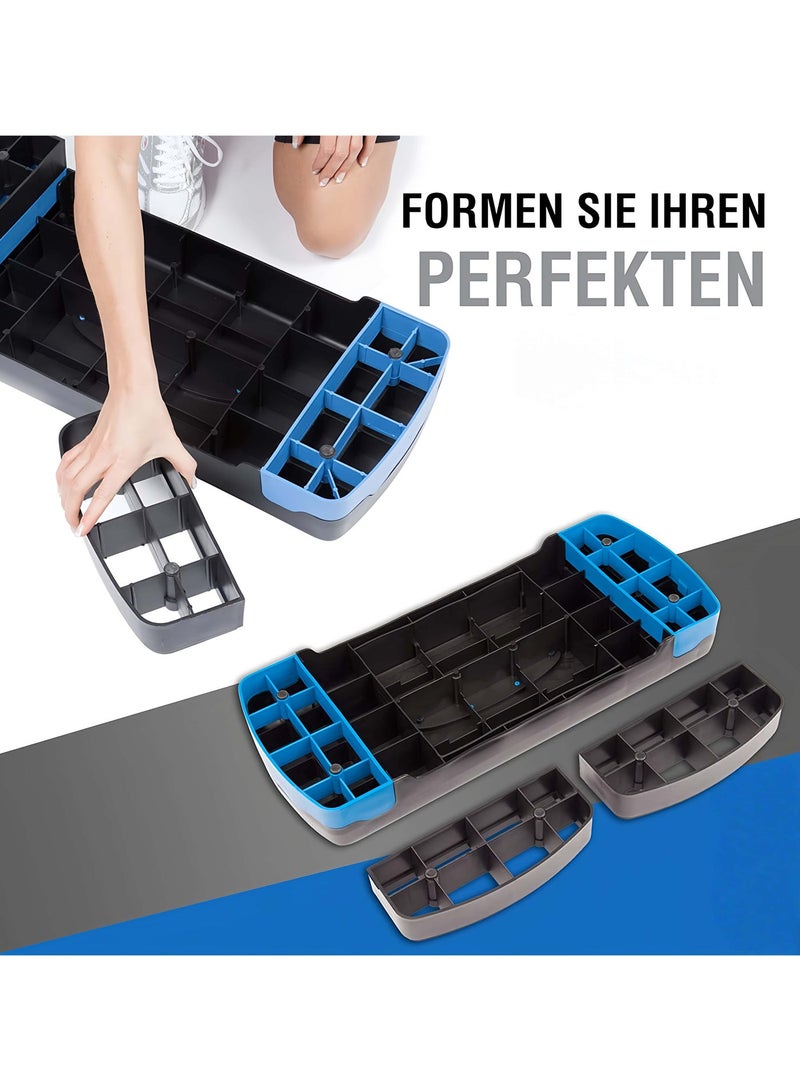 BLOOMING TIME Adjustable Workout Aerobic Stepper Step Platform Trainer, Exercise Equipment for Women at Home - Image 2